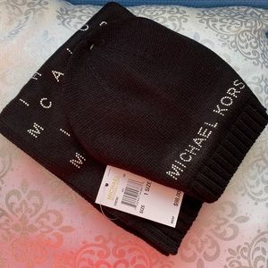 Michael Kors scarf and hat set